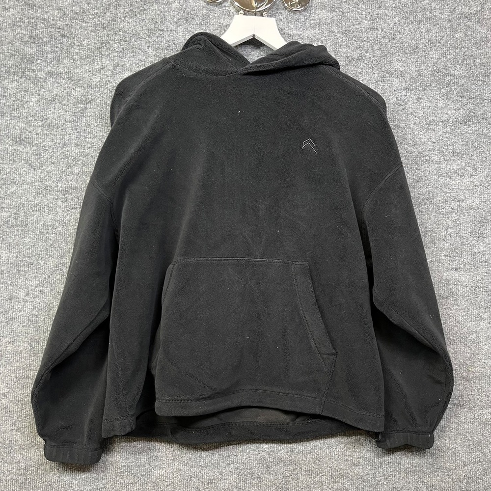 Oner Active Fleece Hoodie Men's Black Pullover Oversized Sweatshirt Size XS